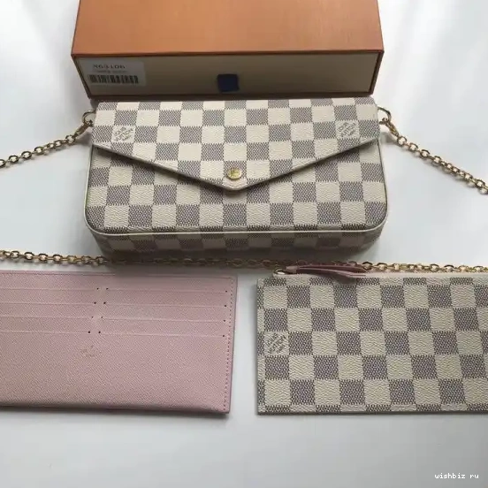 WIS Louis Damier Bag Vuitton Felicie N63106 Pochette 0702